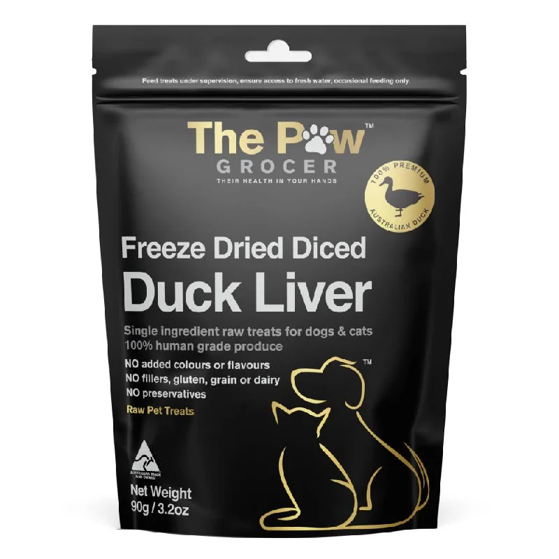 The Paw Grocer Dogs & Cats Treat Freeze Dried Duck Liver 72g