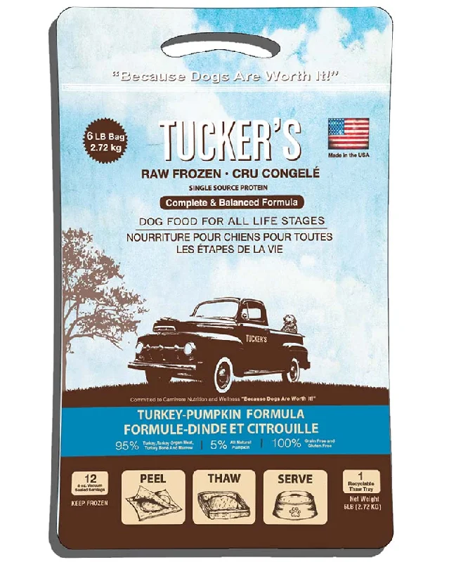 Tucker's Raw/Frozen Turkey & Pumpkin Patties 20lb