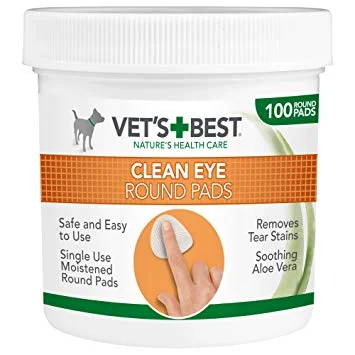 Vet's Best Clean Eye Round Pads