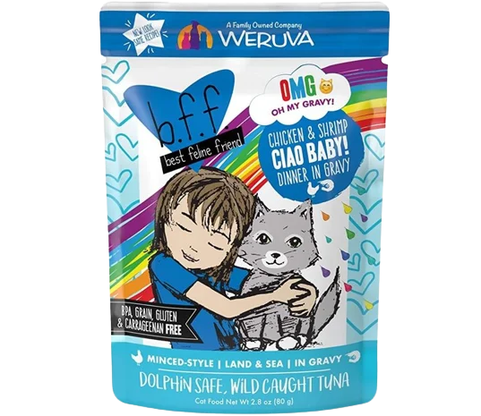 Weruva BFF Cat Chicken & Shrimp 2.80 oz Pouch