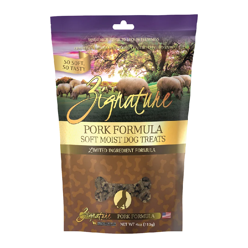 Zignature Dog Treats Soft Moist Pork Formula 113g