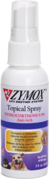 Zymox Topical Spray w/ .5% Hydrocortisone 2 oz.